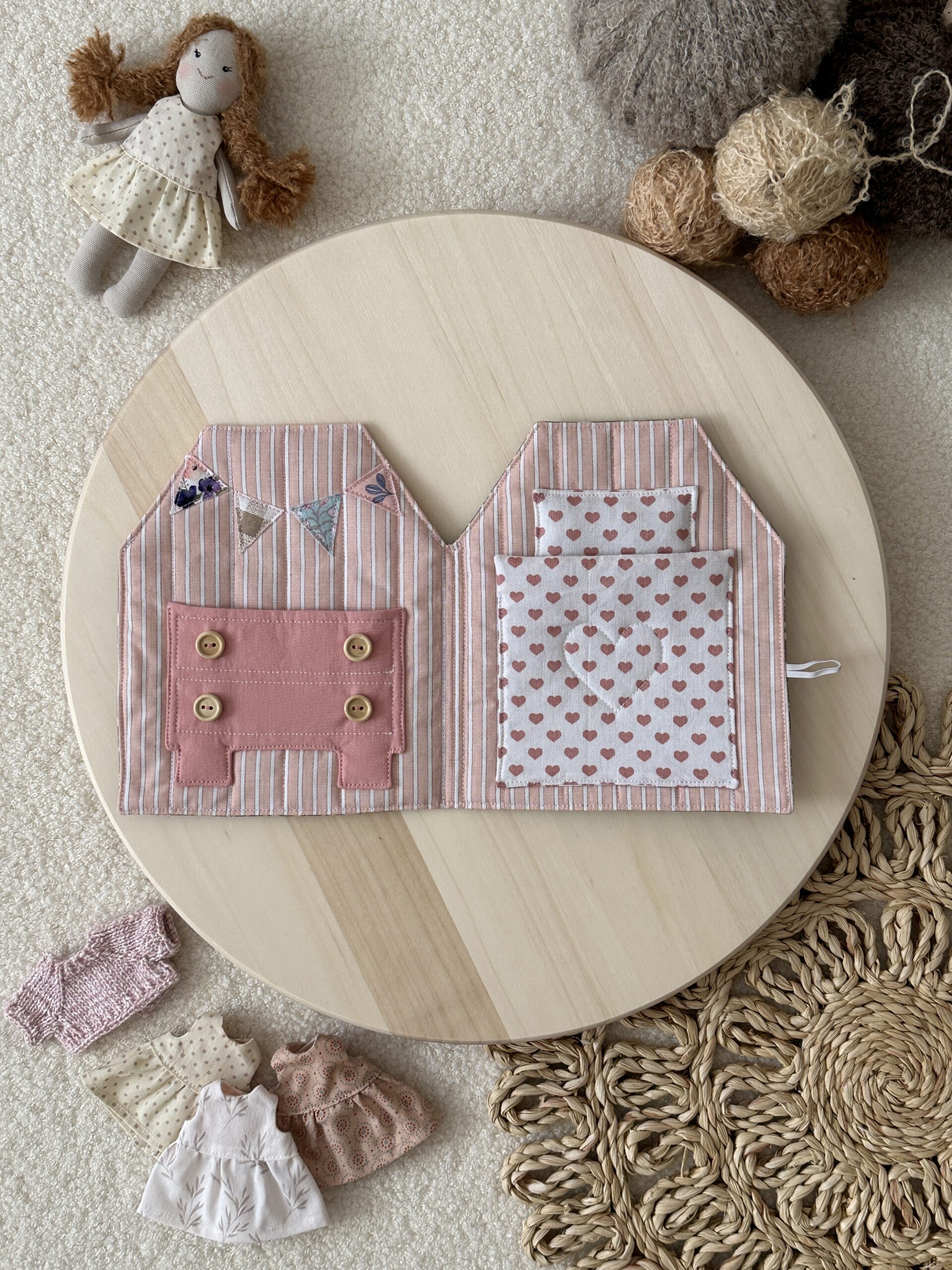 Babaház - szürke-pink - Image 2